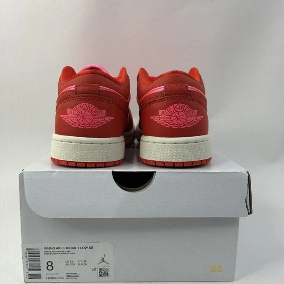 Nike Shoes Air Jordan 1 Low SE WMNS “Pink Blast/Valentine’s Day” 2024 - Picture 4 of 5